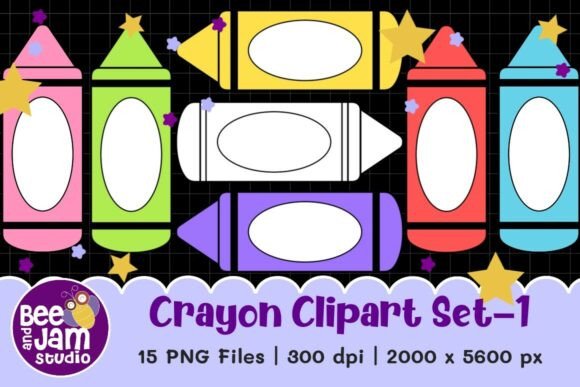 Download Crayon Clipart Set-1, Back to School - Crayon clipart Collection