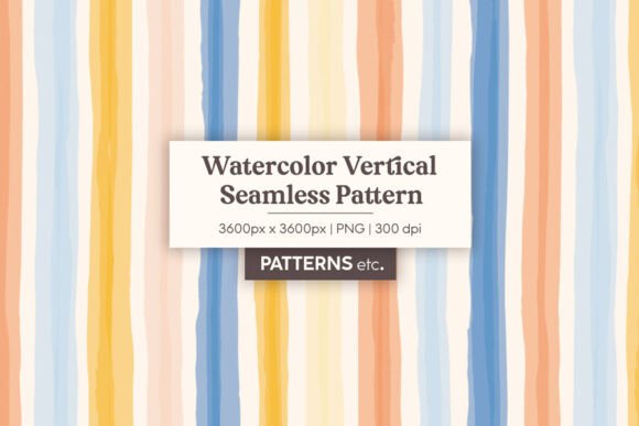 Download Watercolor Vertical Stripes Pattern - Premium Resources