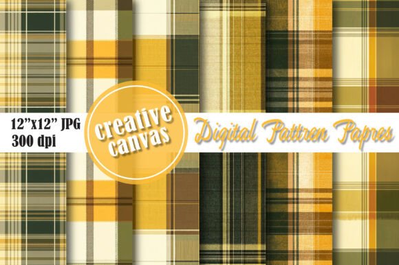 Download Mustard Yellow Plaid Seamless Pattern - Yellow Collection